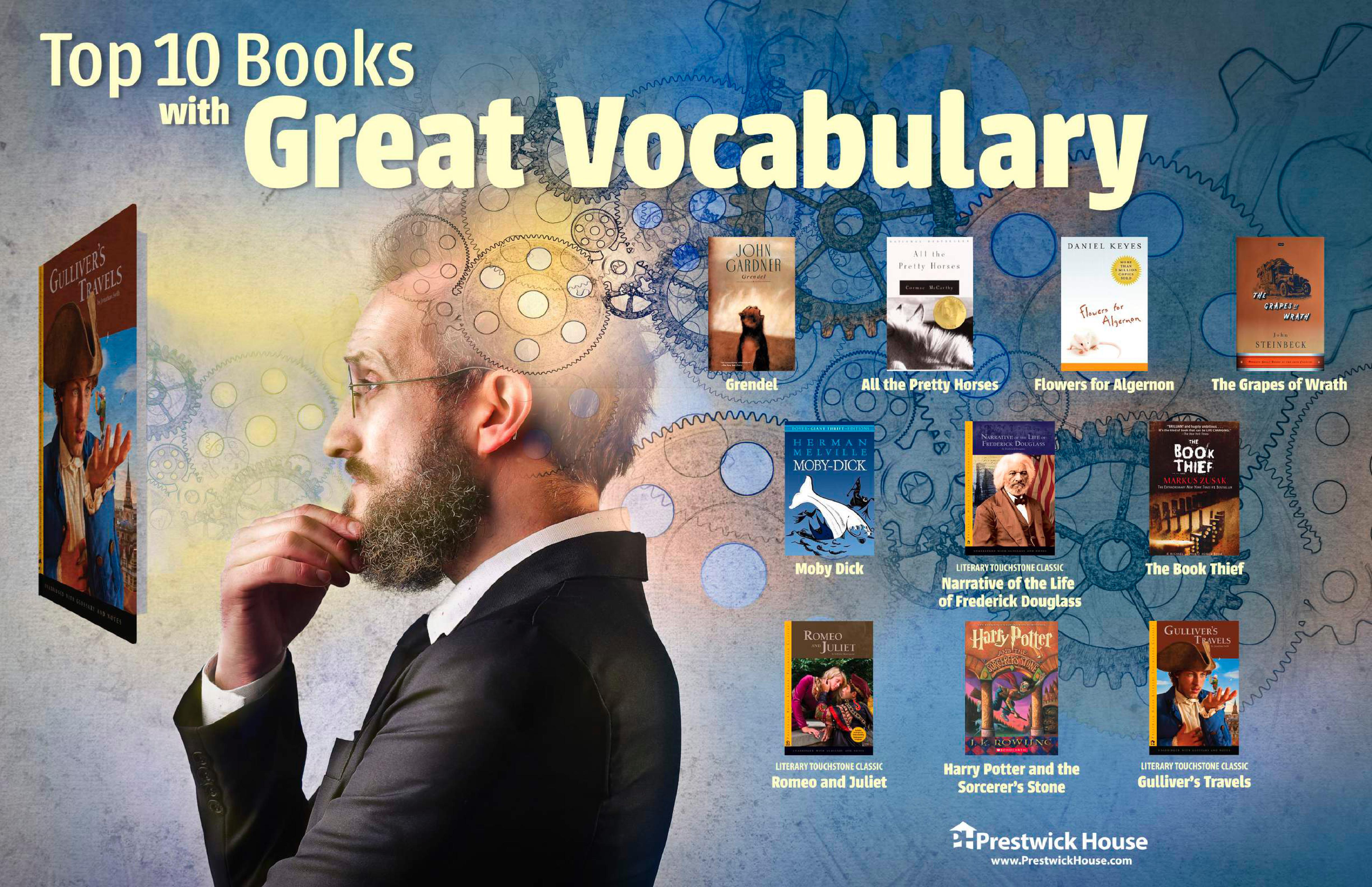 Top 10 Books with Great Vocabulary Poster Available Now! Prestwick House